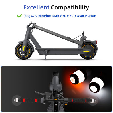 CLEARANCE SALE  Segway Ninebot Max G30 Handlebar Extender 97mm per side includes safety lights and cushion grips